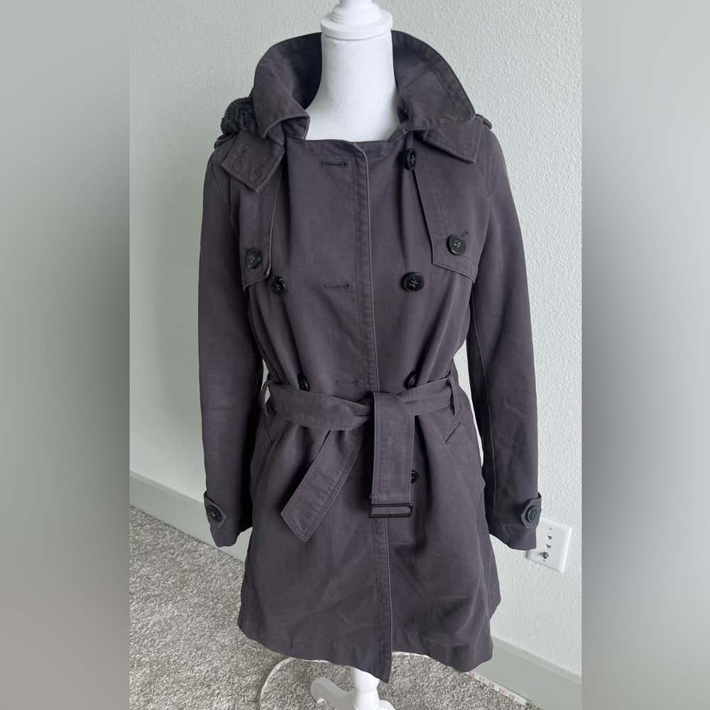 Comptoir Des Cotonniers women’s Purple Trench Coat with warm layer small $650 - Picture 1 of 16